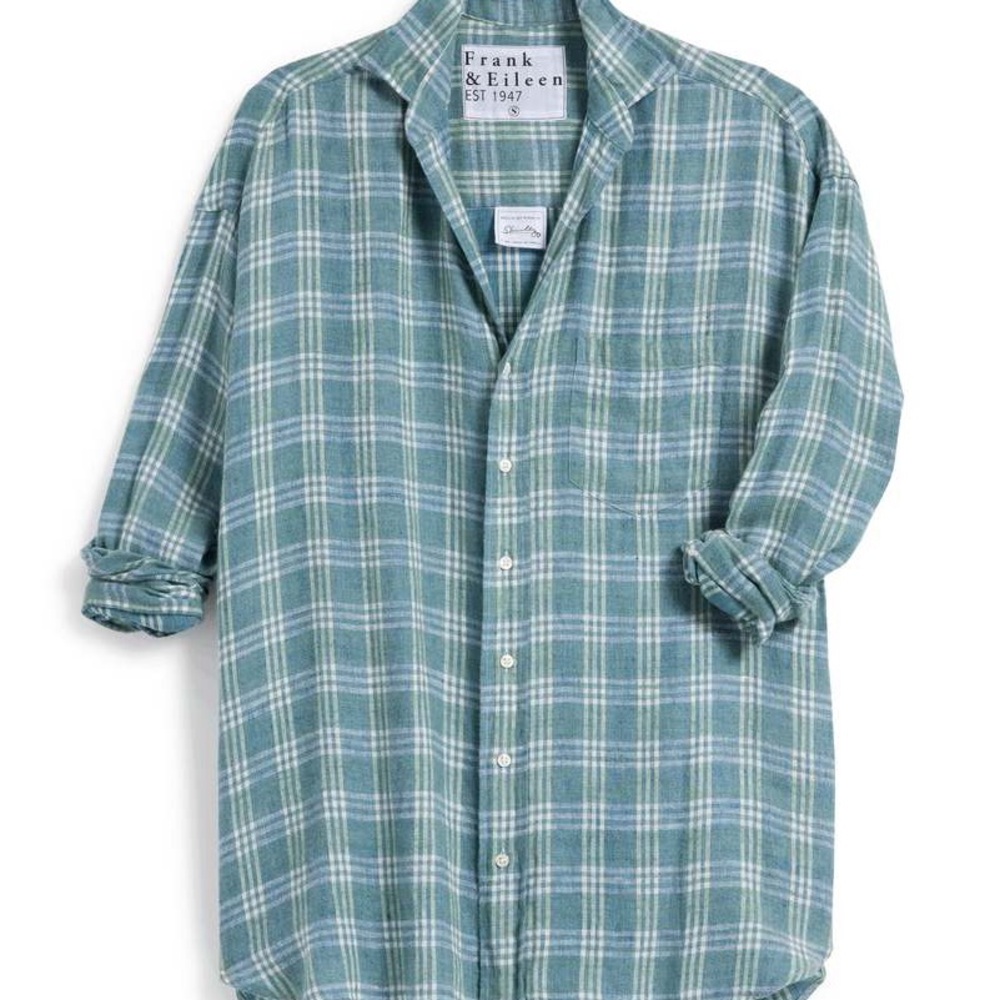 Frank & Eileen Shirley Button Up Green Plaid